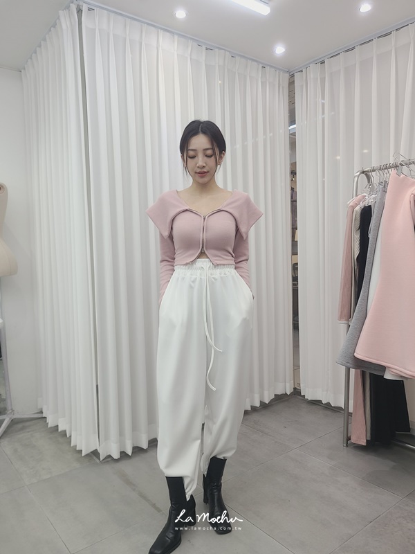 春夏款G奶大翻領雙拉鍊上衣
